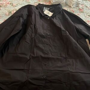 Ashley Stewart black blouse